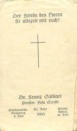 Calliari Franz Dr. Priesterweihe