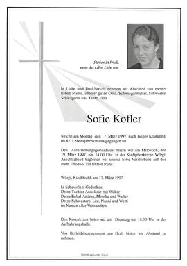 Kofler Sofie G