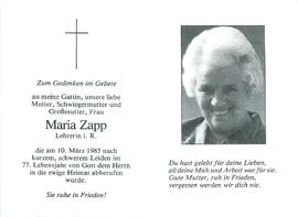 Zapp Maria