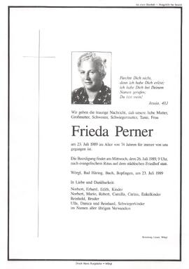Perner Frieda G