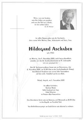 Aschaber Hildegard geb. Pölzl G