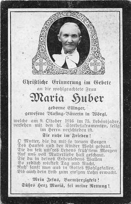 Huber Maria geb Ellinger