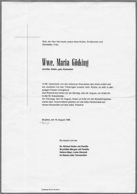 Göcking Maria geb. Karbacher