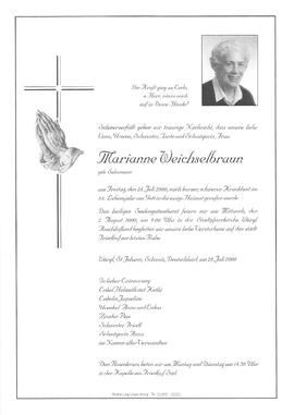 Weichselbraun Marianne geb. Salvenauer G