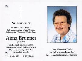 Brunner Anna geb. raffler