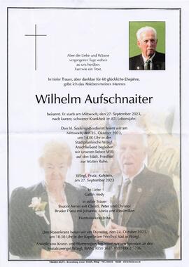Aufschnaitter Wilhelm