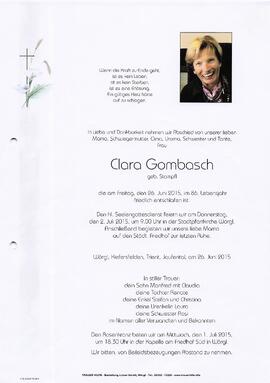 Gombasch Clara geb. Stampfl