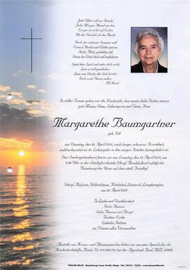 Baumgartner Margarethe geb. Fill