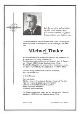 Thaler Michael G