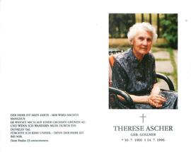 Ascher Therese geb. Gollner