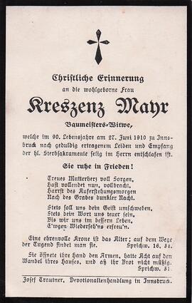 Mayr Kreszenz