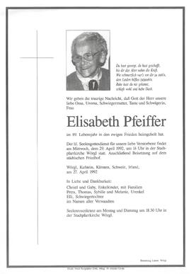 Pfeiffer Elisabeth G