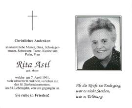 Astl Rita geb. Moser