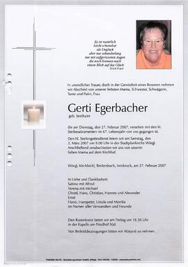 Egerbacher Gerti geb. Seethaler