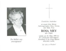 Mey Rosa geb. Orgler