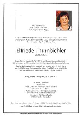 Thurnbichler Elfriede geb. Maderthaner G