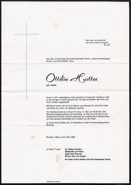 Hutter Ottilie geb. Hrbek