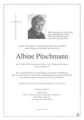 Pitschmann Albine G