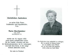 Oberlindober Maria verw. Gratt