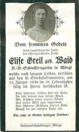 Greil Elise geb. Waid