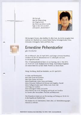 Peherstorfer Ernestine geb. Horndacher G
