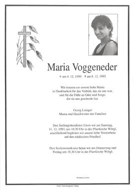 Voggeneder Maria G