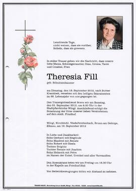 Fill Theresia geb. Schnitzenbaumer