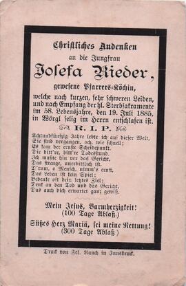 Rieder Josefa