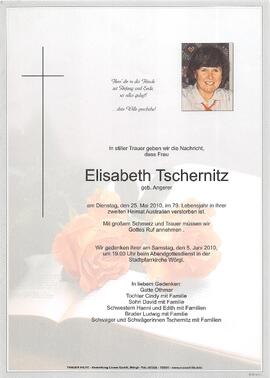 Tschernitz Elisabeth geb. Angerer G