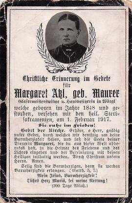 Atzl Margaret geb. Maurer
