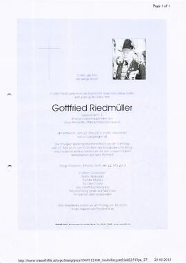 Riedmüller Gottfried G