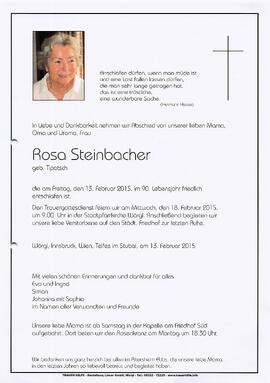 Steinbacher Rosa geb. Tipotsch G