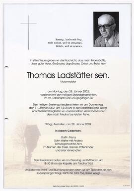 Ladstaetter Thomas sen. G
