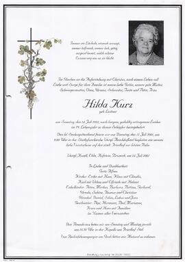 Kurz Hilda geb. Leitner G