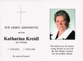 Kreidl Katharina geb. Sammer