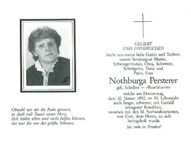 Persterer Nothburga geb. Scheiber
