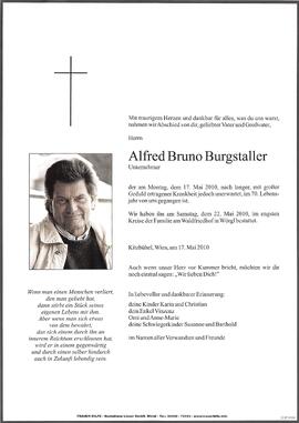 Burgstaller Alfred Bruno G
