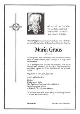 Graus Maria geb. Lackner G