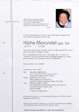 Morandell Käthe geb. Sixt G