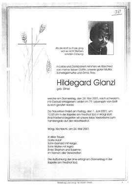 glanzl Hildegard geb. Dinkel G