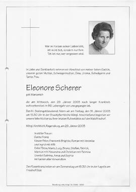 Scherer Eleonore geb. Marcenich G