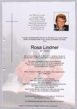 Lindner Rosa geb. Sontachi G