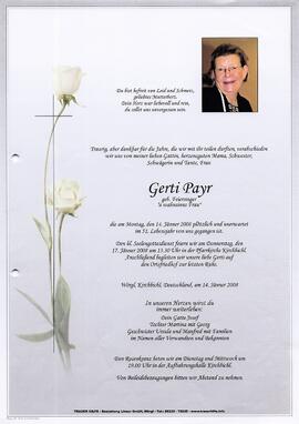 Payr Gerti geb. Feiersinger G