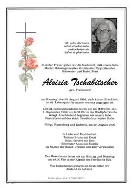 Tschabitscher Aloisia geb. Treibenreif G