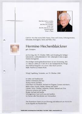 Hechenblaickner Hermine geb. Grüntjens G
