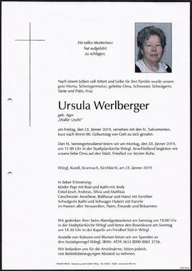 Werlberger Ursula geb. Ager G