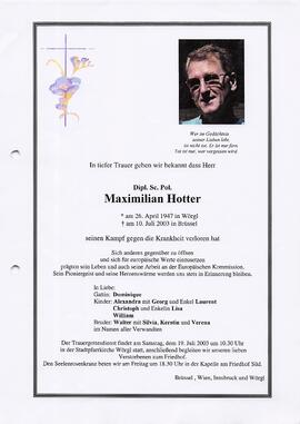 Hotter Maximilian Dipl. Sc. Pol. G