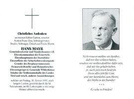 Mayr Hans Heimatforscher
