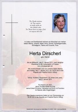 Dirscherl Herta geb. Kaindl