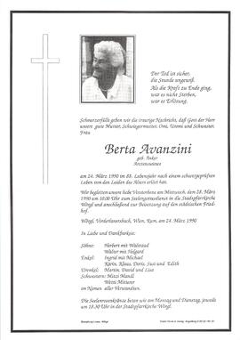 Avanzini Berta geb. Anker G